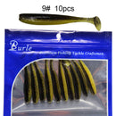 10x 9cm 4.2g Bionic Mandarin Fish Fishing Lures Artificial Soft Bait (9) Newly