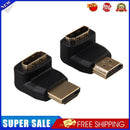 90 Degree + 270 Degree HDMI-compatible Male to Female Right Angle Adapter C