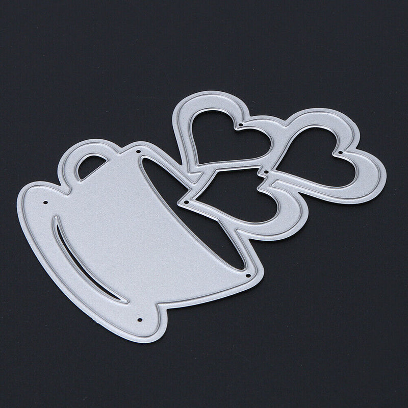 Love Heart Hot Coffee DIY Carbon Steel Cut Die Metal Stencil