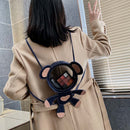 #A Transparent PVC Cute Shoulder School Satchel Bags Simple Rucksack Travel Pack