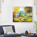 Forest Trail Oil Paint By Numbers DIY Handpainted on Canvas Wall Art Crafts