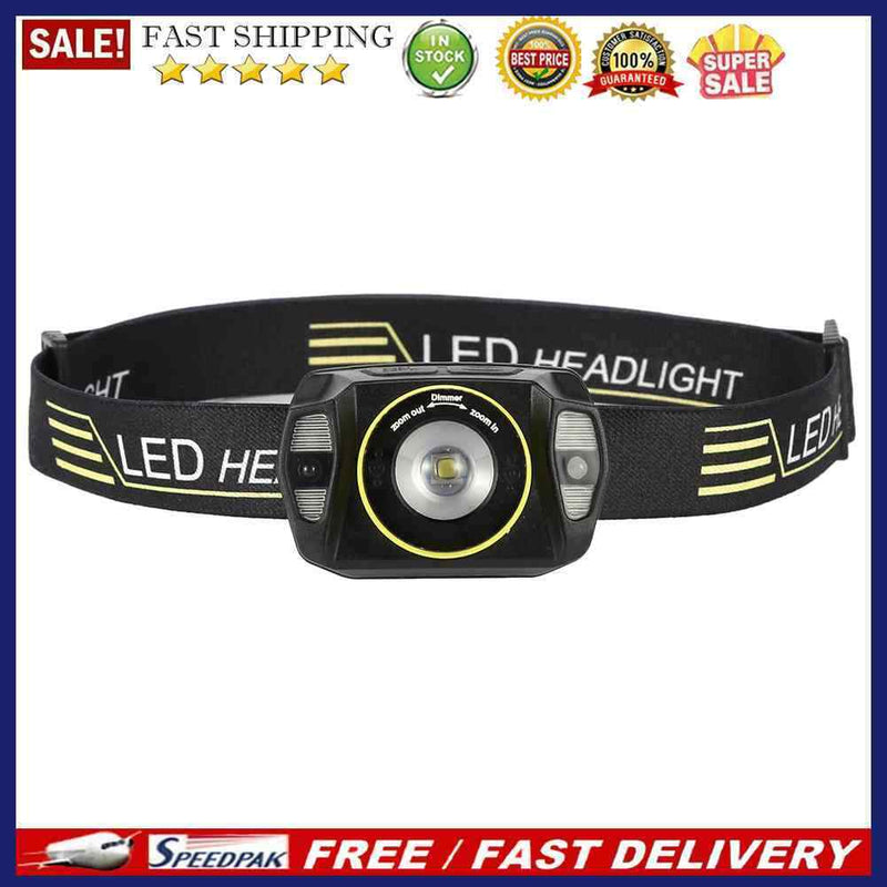 LED Headlamp USB Charging Outdoor Camping Fishing Work Headlight Searchligh