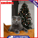 Frameless Hand Painted Picture DIY Christmas Black Cat Wall Painting By Numbers