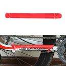 Plastic Bicycle Chain Protection Bike Frame Protector Chainstay Pad (Red)