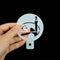 8pcs Eid Mubarak Coffee Spray Stencils Cookie Pastry Cakes Molds Festival Partys