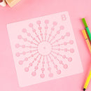 Decorative Painting template Mandala Auxiliary Layering Stencils Scrapbooking