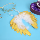 Angel Feather Wings Baby Leaves Headband Hair Head Bands (gloden) Newly