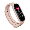 M6 Running Smartwatch Heart Rate Blood Pressure Monitor Bracelet (Pink)