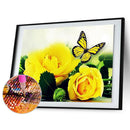 Yellow Pink 5D Diamond Painting DIY Full Drill Round Rhinestone