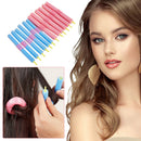 12pcs Self-Adhesive Sponge Foam Wave Hair Curler Roller Hairstyle Curling Sticks