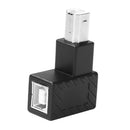 USB 2.0 Type B Male to Female Adapter Right Angled for Printer (Left)