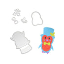 Penguin Punches Stencil DIY Scrapbook Embossing Card Paper Craft
