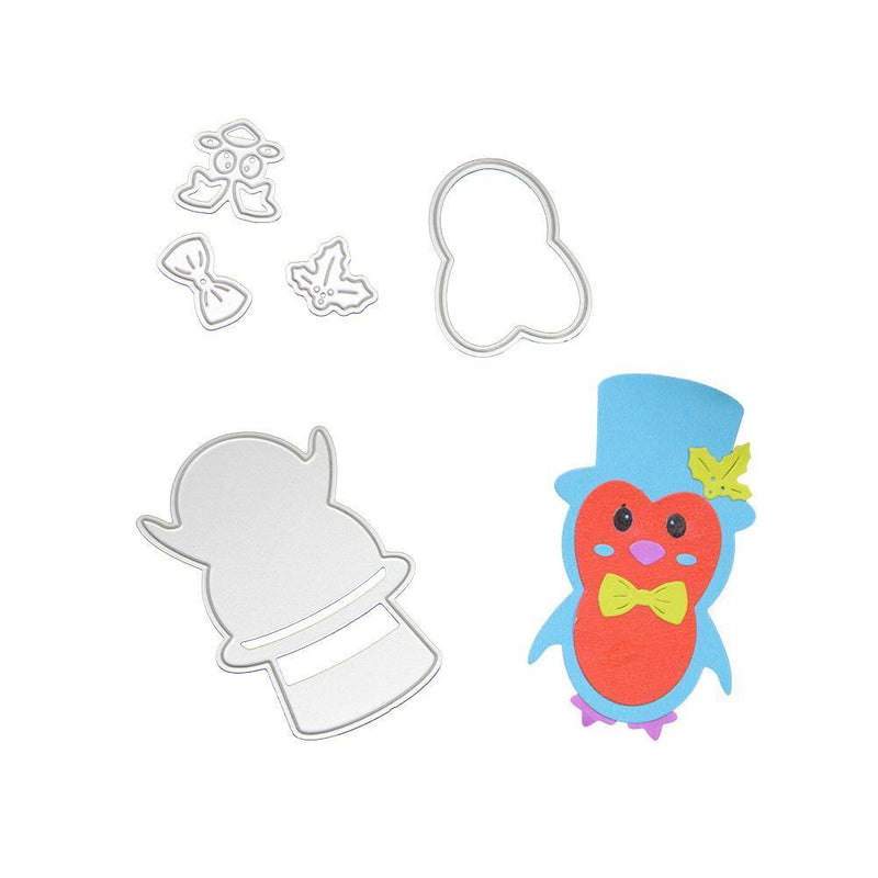 Penguin Punches Stencil DIY Scrapbook Embossing Card Paper Craft