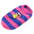 Winter Pet Dog Cat Clothes Fleece Apparel Small Animal Costume(Blue)(S)(2)