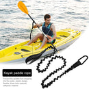 Elastic Canoe Paddle Leash Adjustable Tie Rope with Hook Rowing Boat Accessories
