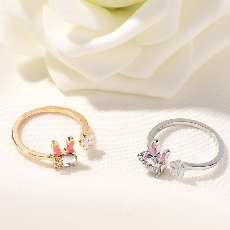 Women Opening Adjustable Gift Animal Rings Cute Ring Rabbit
