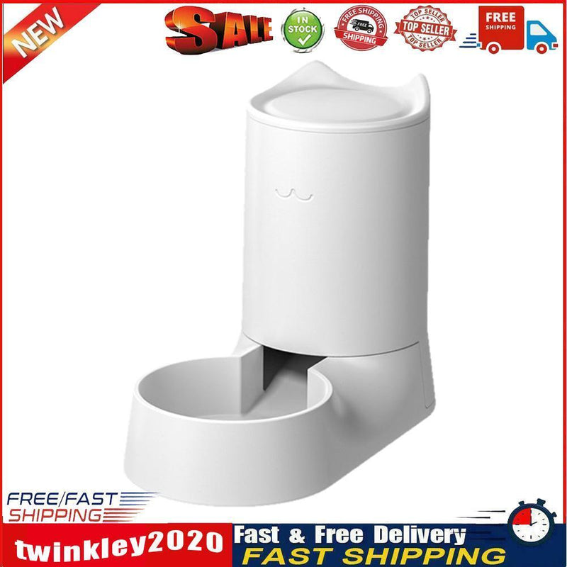 Dog Food Bowl Puppy Feeding Dish Cats Automatic Drinking Fountain (Feeder) Newly