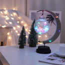 LED Table Lamp Hemp Rope Moon Desk Night Lamp for Bedroom (B Color Light) Newly