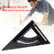 Aluminum Alloy Triangle Ruler Angle Protractor Woodworking Measurement Tools