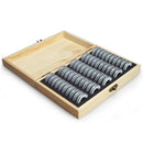 50pcs Coin Holder with Storage Box Round Capsules Coin Display Case Organizer