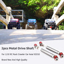 2pcs Metal Drive Shaft Drive Axle for 1/10 RC Rock Crawler Car Axial SCX10