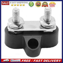 Bus Bar Terminal Block Heavy Duty Dual M6 Power Distribution Stud (Black)