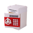 Electronic Password Coins Safe Box Deposit Piggy Bank Toys (White) Newly