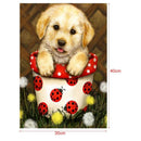 DIY 5D Diamond Embroidery Dog Painting Cross Stitch Craft Home Decor Newly