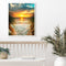 5D DIY Diamond Painting Beach Sunrise Round Drill Art Picture Rhinestone Deco
