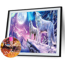 5D DIY Diamond Painting Kits Full Round Drill Wolf Mosaic Animal Decoration G