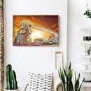 5D DIY Part Drill Diamond Painting Merlion Rhinestone Newly