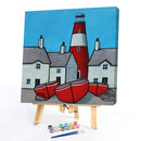 20X20cm Lighthouse Frameless Picture Oil Paint By Numbers Painted Picture Kit