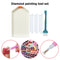 DIY Diamond Painting Tools Turning Drill Plate Mosaic Tray w/ Clean Brush