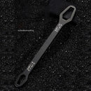 Double-Head Key Screw Nuts Wrench Ratchet Spanner Repair Hand Tool (Black) Newly