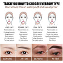 Eyebrow Stencil Grooming Shaper Durable Template Makeup Tools (Dark Brown) Newly