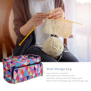 Large Capacity Yarn Clothes Storage Square Bags Geometric Embroidery Portable Cr