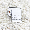 Roll Paper Pin Brooches White Badges Lapel Jacket Boys Girl Clothes Decor Gif