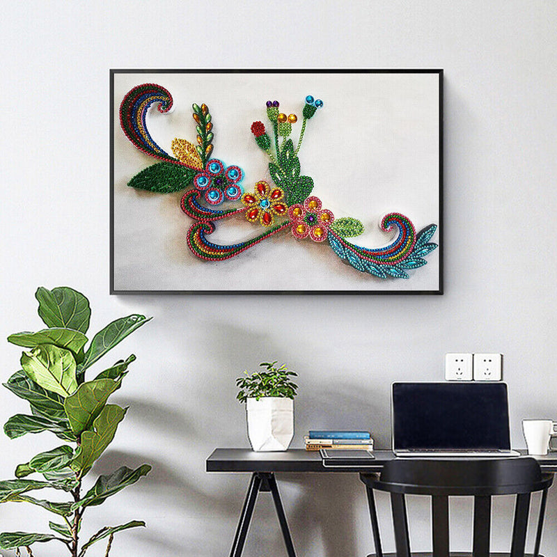 Special-shaped diamond flowers and plants series home decoration