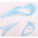 3 In 1 Mascara Shield Guide Guard Lash Curler Applicator Comb Makeup(Blue)