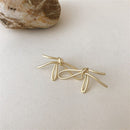Girl Sweet Women Simplicity Stud Earrings Bow Earrings Fashion Eardrop