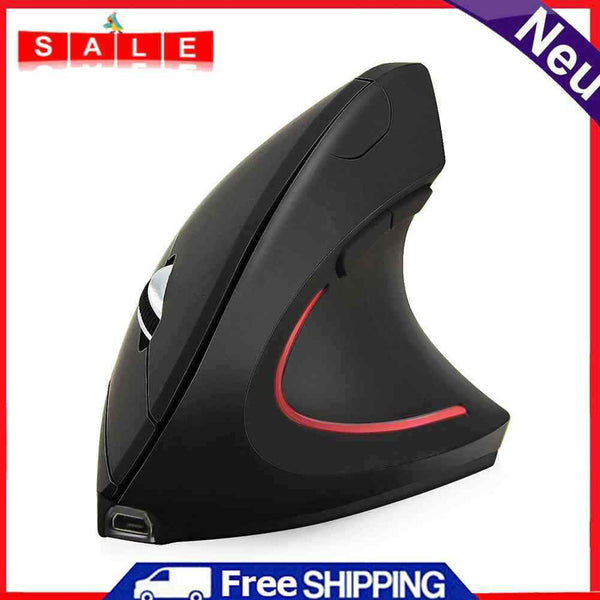 Mice 3 Gears 1600 DPI 2.4GHz Rechargeable Optical LED Wireless Vertical Mouse