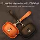 Leather Wireless Headset Protective Case Cover for Sony WF-1000XM4 (Brown) Newly