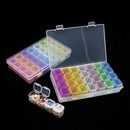 28 Grids Nail Art Storage Box Jewelry Organizer Manicure Tools (Multicolor)