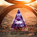 Pyramid Ogan Crystal Energy Tower Nature Reiki Chakra Crushed Stone (D) Newly