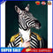 Zebra Gentleman Oil Paint By Numbers Kit DIY Acrylic Painting on Canvas
