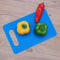Plastic Non Slip Anti Bacterium Cutting Board Food Chopping Block(Blue)