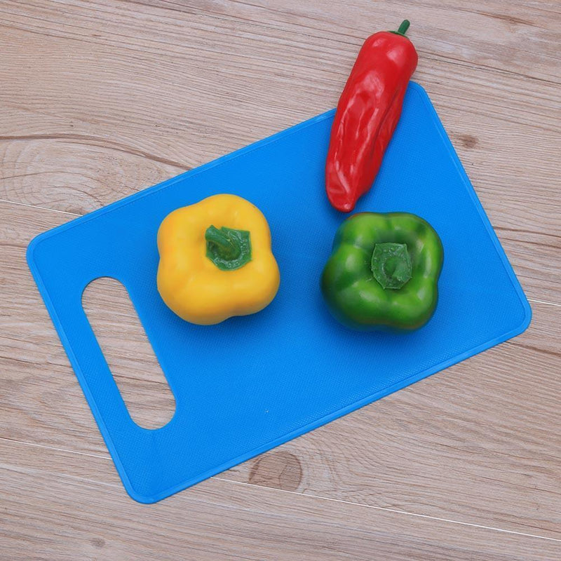 Plastic Non Slip Anti Bacterium Cutting Board Food Chopping Block(Blue)