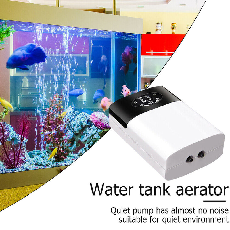 Portable Aeration Oxygen Pump Ultra Silent USB Charging Air Compressor Pump