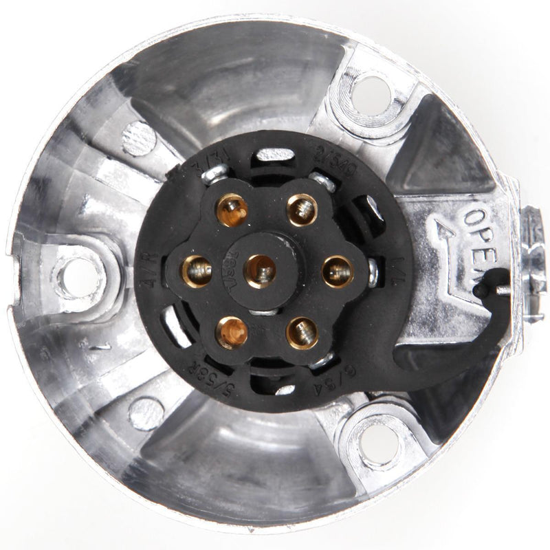 7-Pin Connector Trailer Round Wiring Socket Towbar Towing Car Accrssories