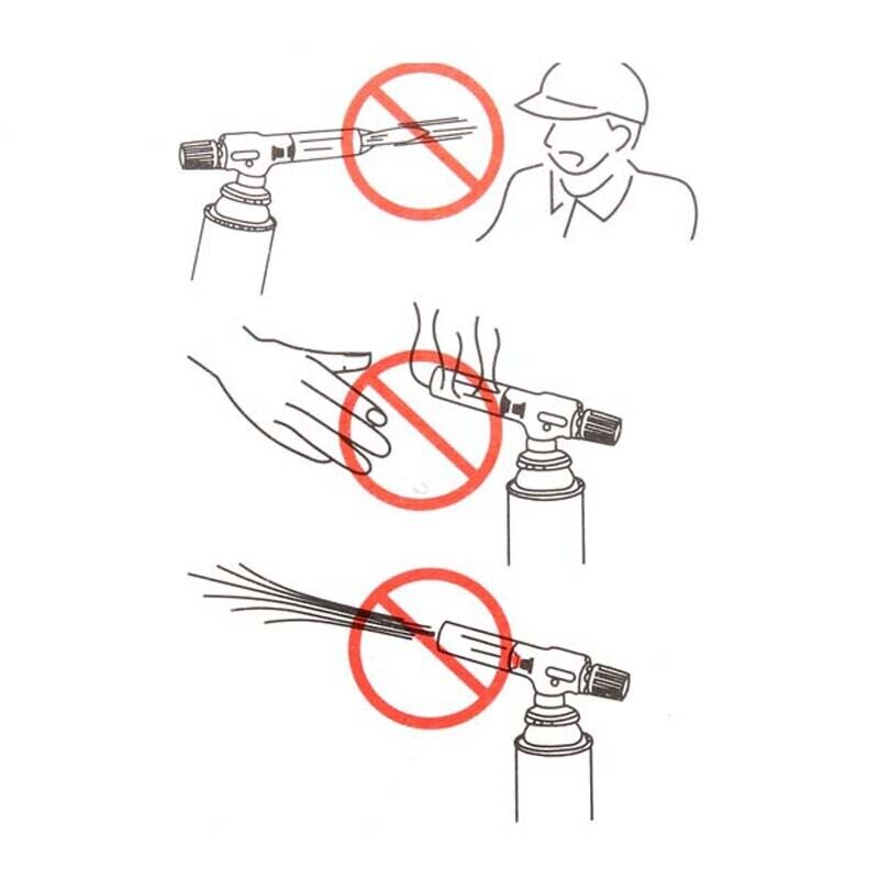 Gas Burner Flamethrower Butane Automatic Ignition Portable Camping Gas Welding